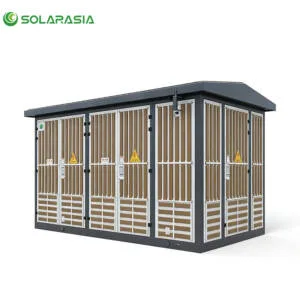 Front view of a 3150KVA European Box Type Substation installed outdoors, showing compact structure and integrated transformer enclosure