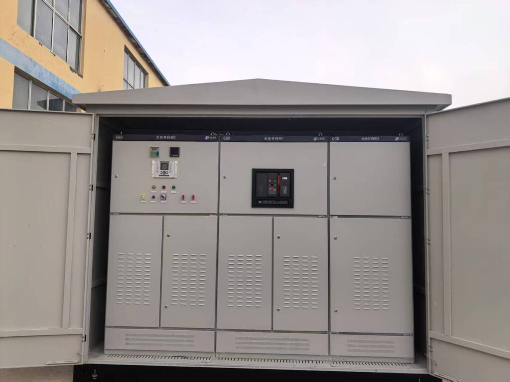 Factory assembly of 3150 kVA box substation for solar PV project