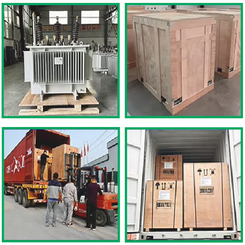 Export packaging and container loading process for oil immersed transformers shipped worldwide