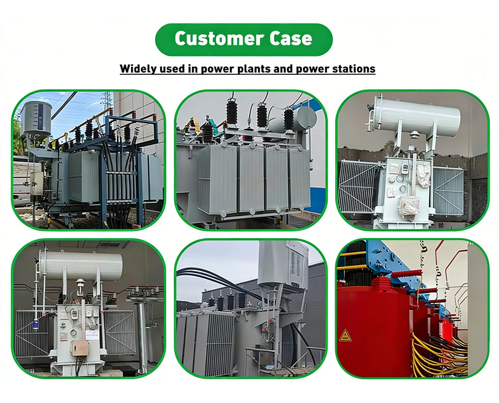 160KVA oil-immersed transformer customer case widely used in power plants and power stations