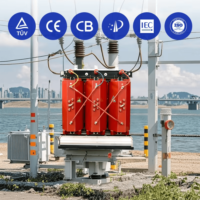 Dry type transformer in commercial facility