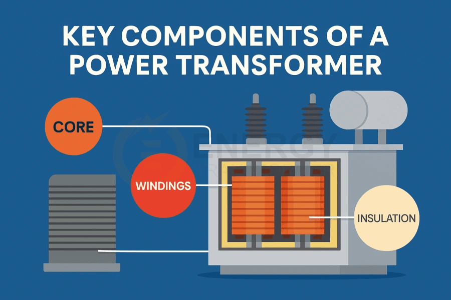 transformer core windings insulation diagram
