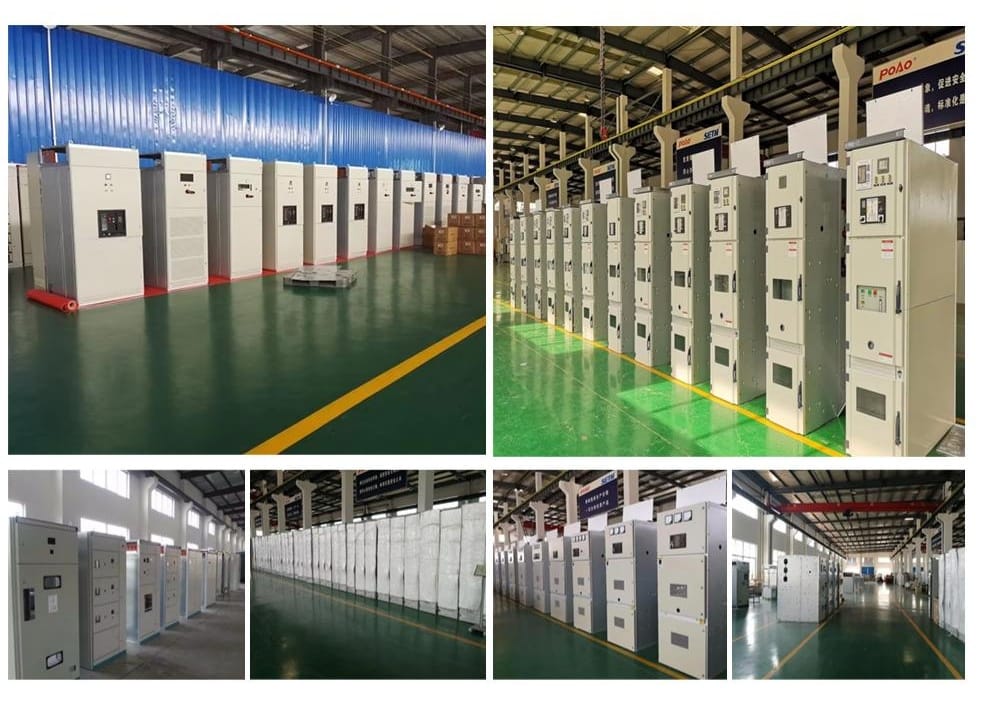 factory production line manufacturing MNS low voltage switchgear cabinets