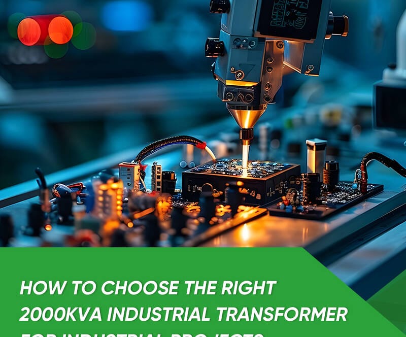 2000KVA industrial oil immersed transformer installed in industrial power distribution system