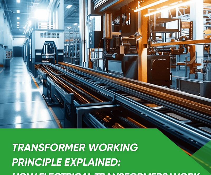 transformer working principle diagram showing primary coil secondary coil and magnetic core