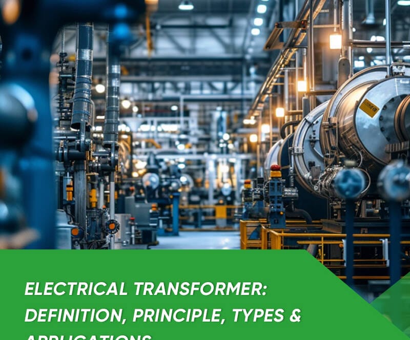 electrical transformer with core, windings, and industrial applications