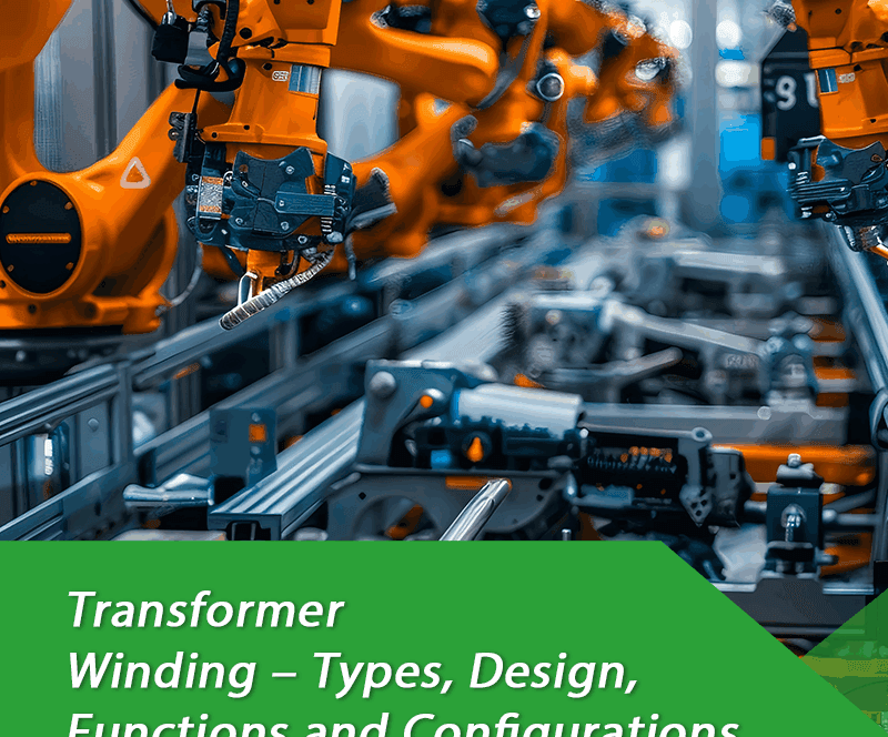 Transformer winding diagram showing primary and secondary coils