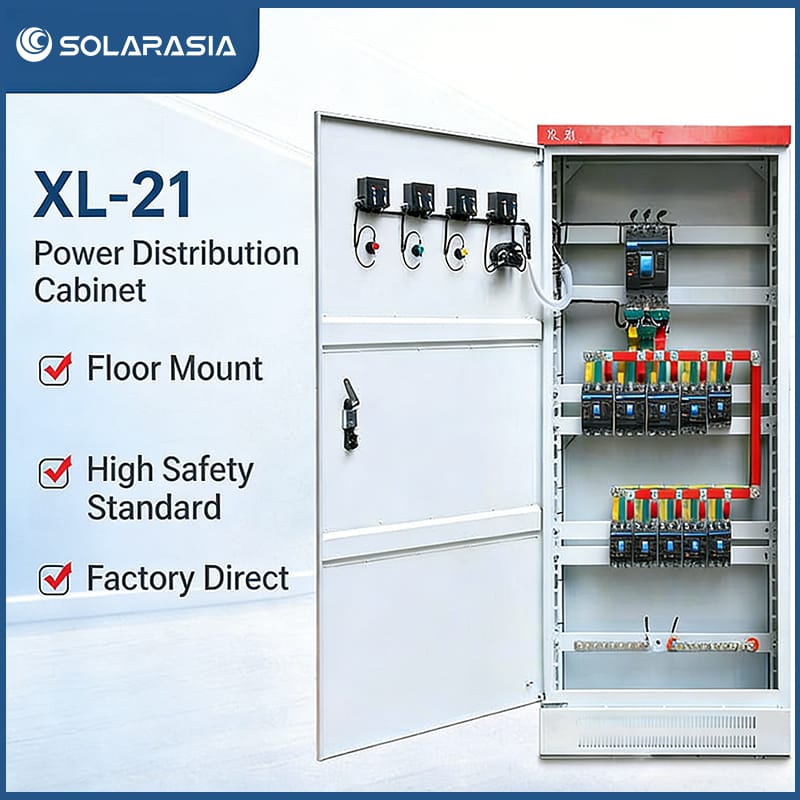 XL-21 power distribution cabinet featuring floor-mount design and high safety standards from direct factory.