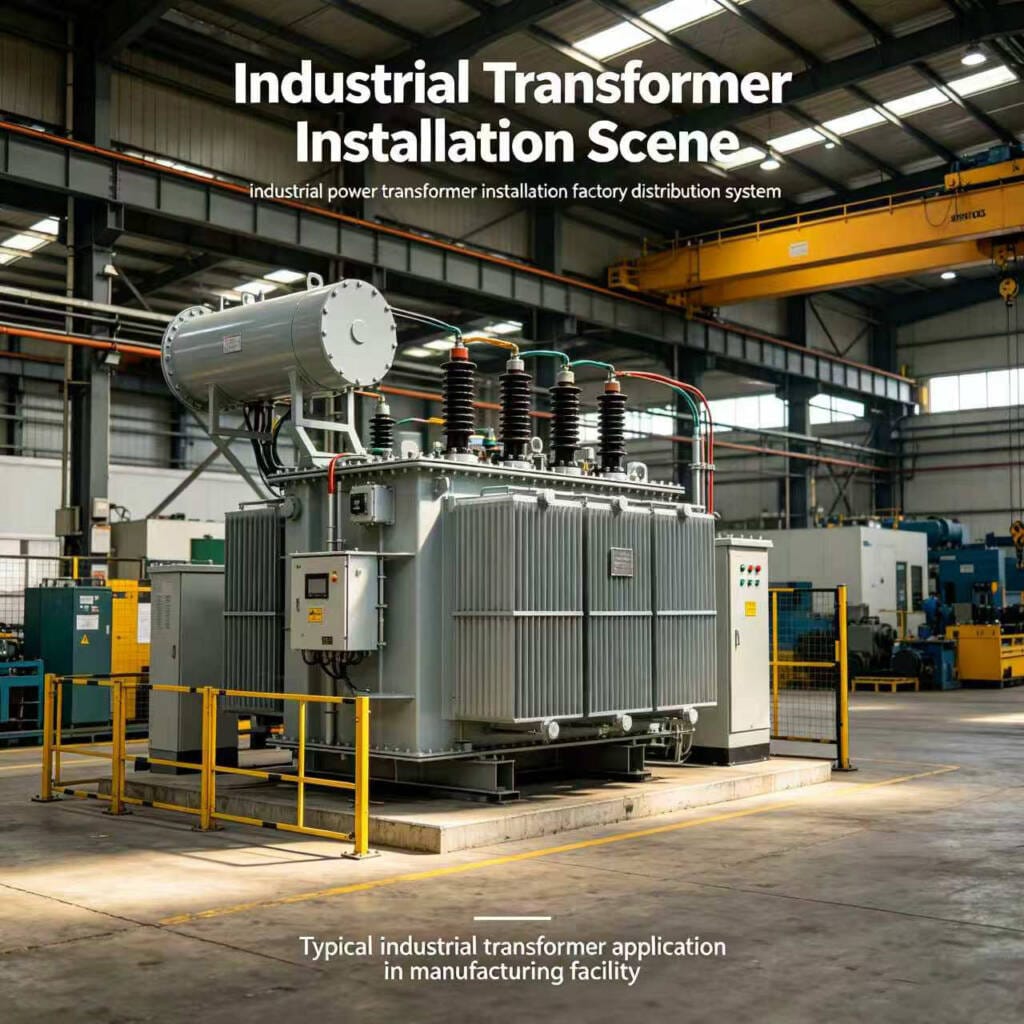 industrial power transformer installation factory distribution system