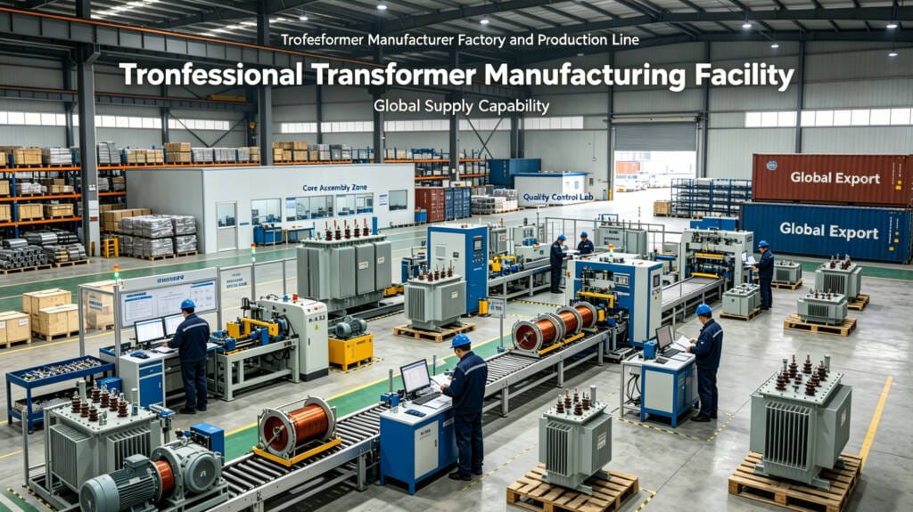 transformer manufacturer factory production and assembly line