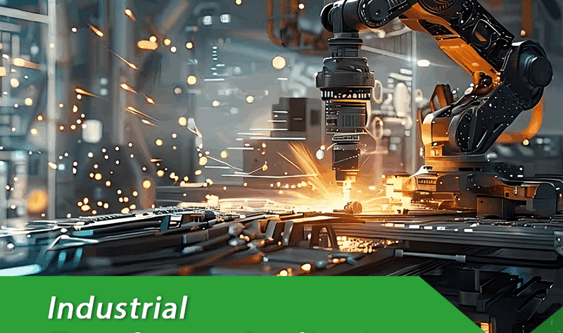 Industrial transformer applications showing power, distribution, dry-type, and oil-immersed transformers in a modern industrial facility.