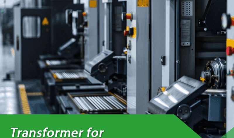 Solar transformer stepping up voltage from inverters in a large solar power plant
