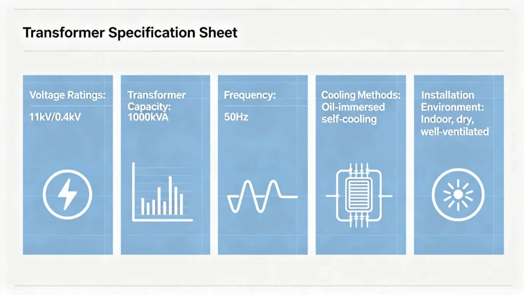 transformer technical parameters for quotation request