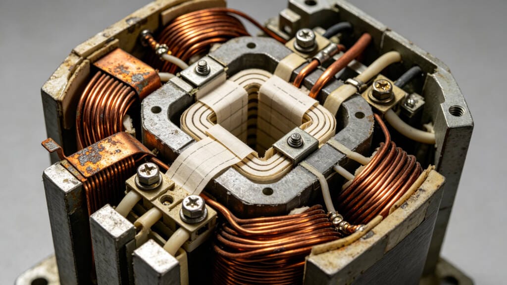 transformer copper winding and silicon steel core
