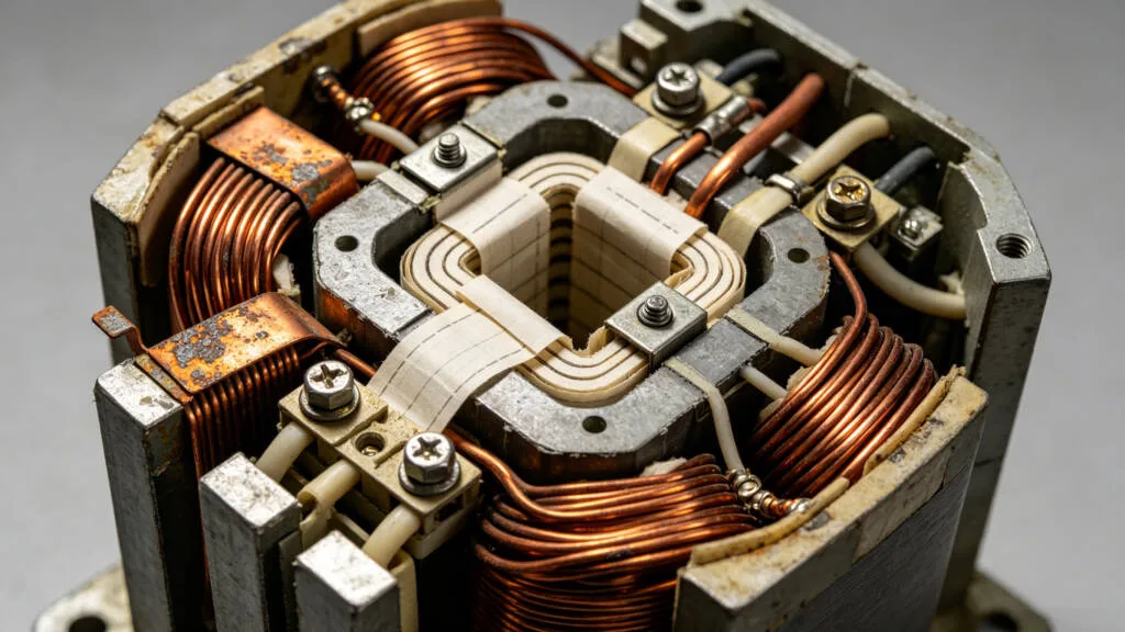 transformer copper winding and silicon steel core
