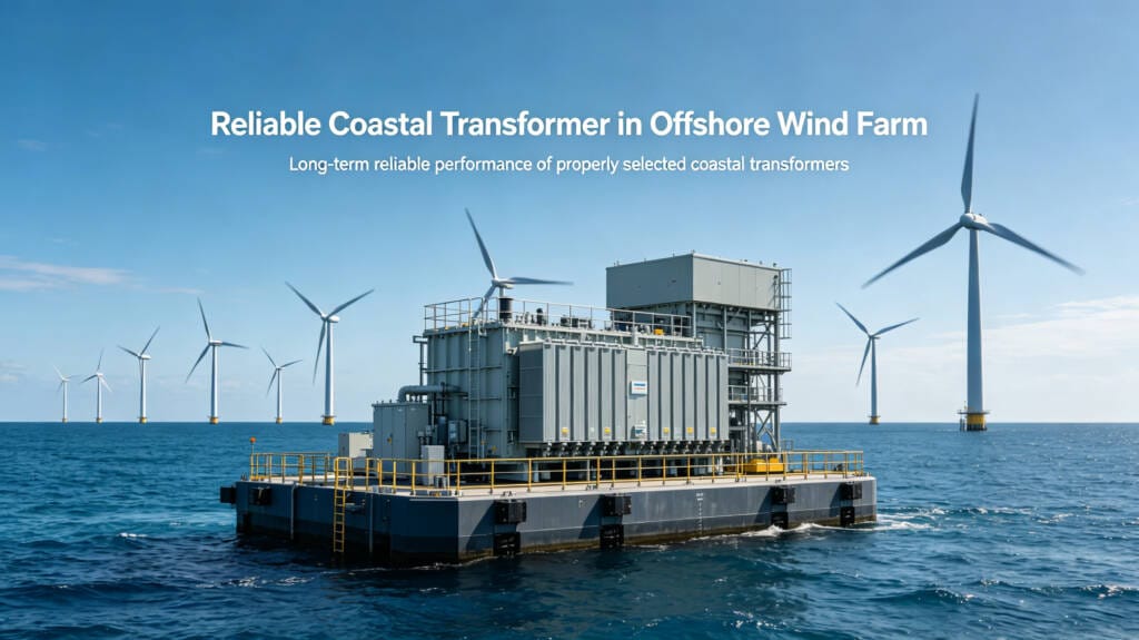 marine transformer successfully operating in offshore coastal environment