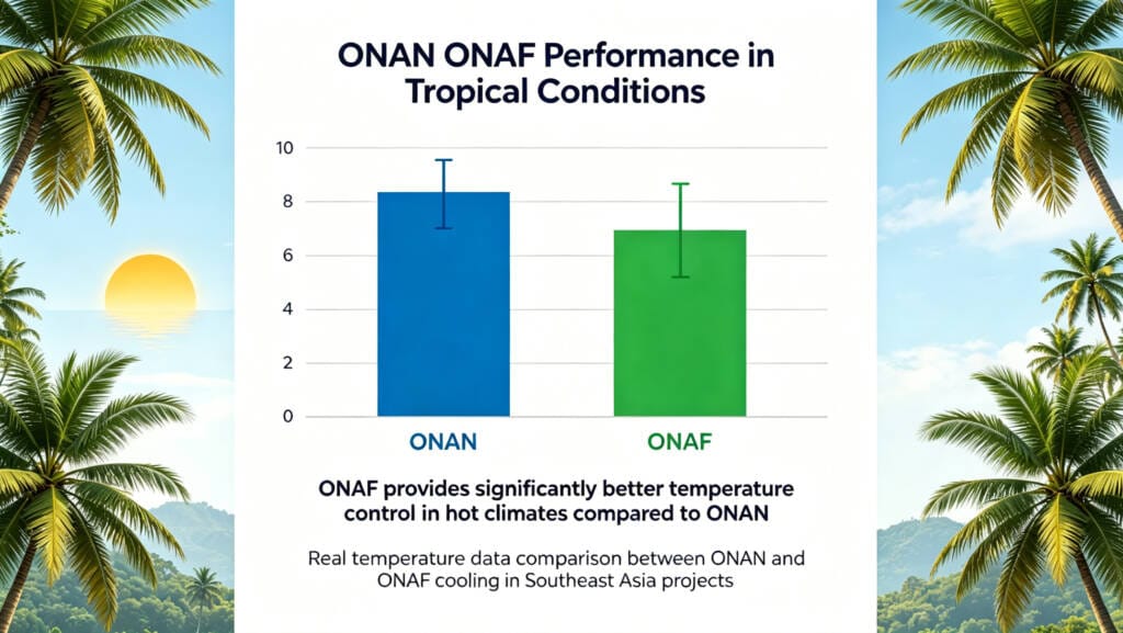 ONAN versus ONAF performance comparison in tropical transformer cooling