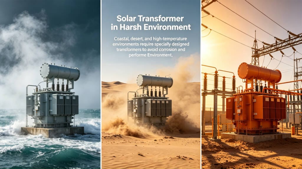 Solar transformer environmental protection for outdoor projects