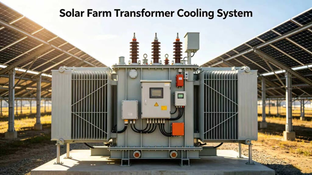 solar farm transformer cooling and protection system