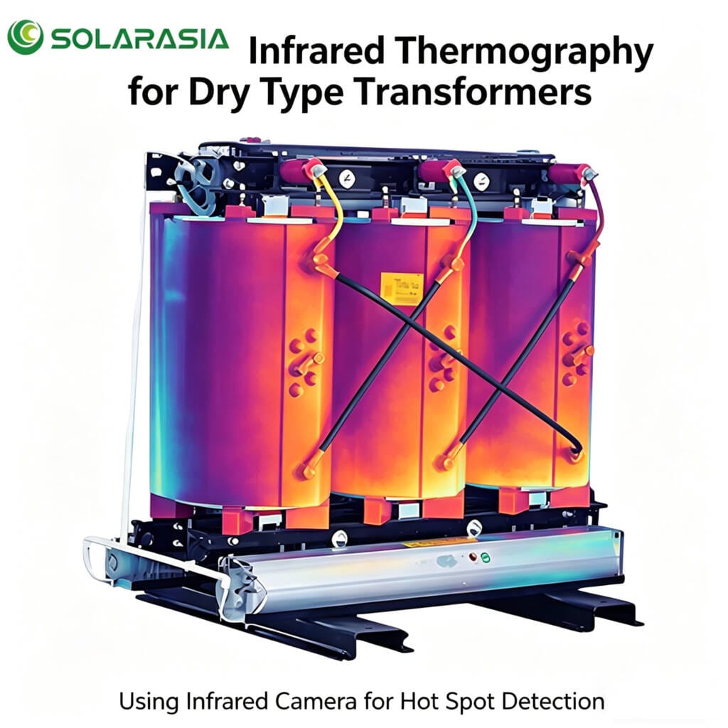 Thermal imaging during dry type transformers maintenance