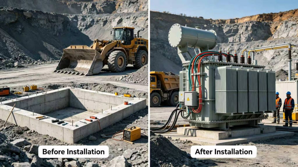Real case study of transformer selection for mining project success