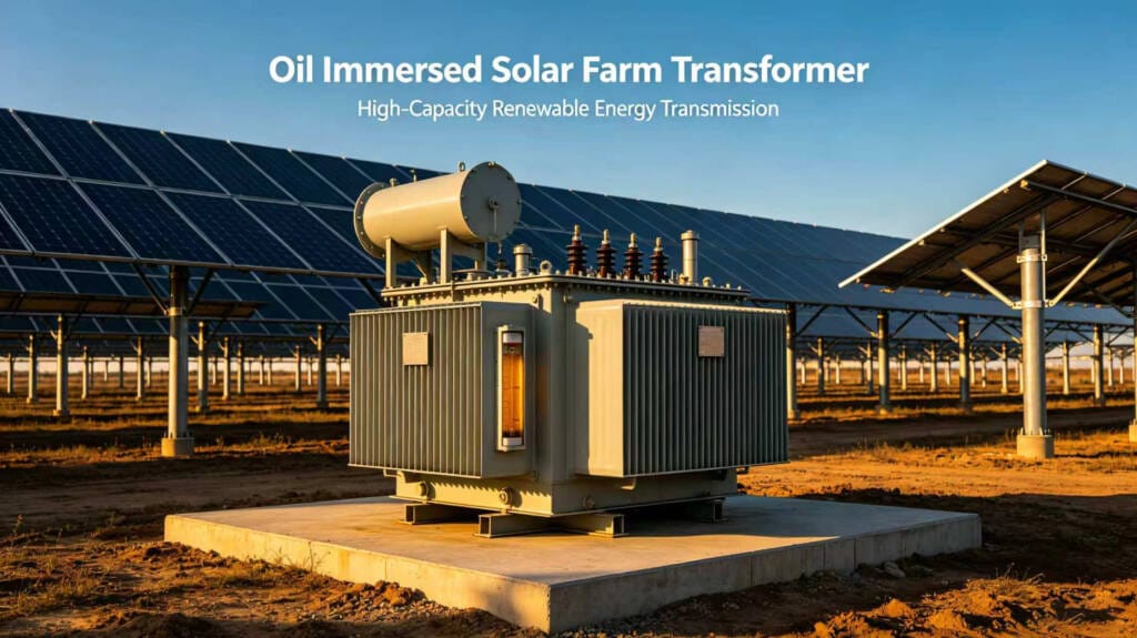 oil immersed solar farm transformer for photovoltaic power plant