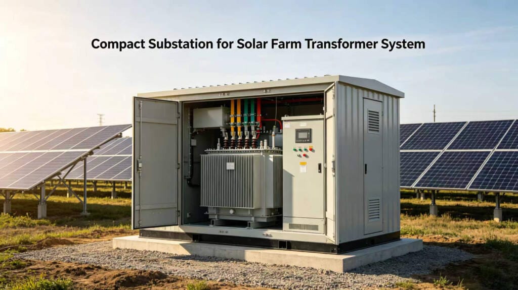 compact substation solar farm transformer solution
