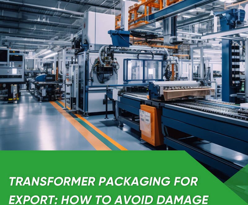 Transformer securely packaged for international shipping