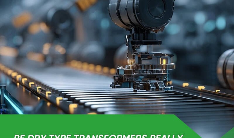 Dry type transformers maintenance - technician performing inspection on cast resin dry type transformer