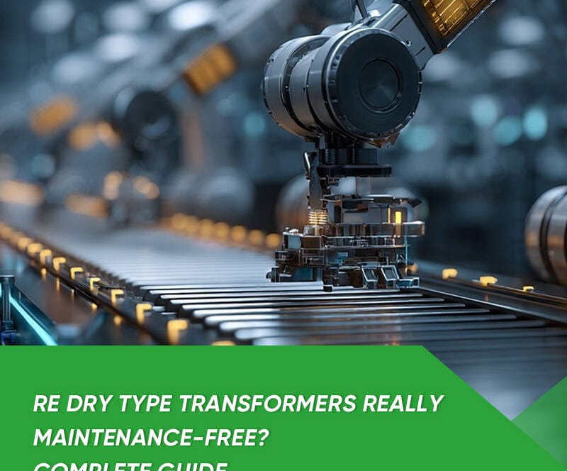 Dry type transformers maintenance - technician performing inspection on cast resin dry type transformer