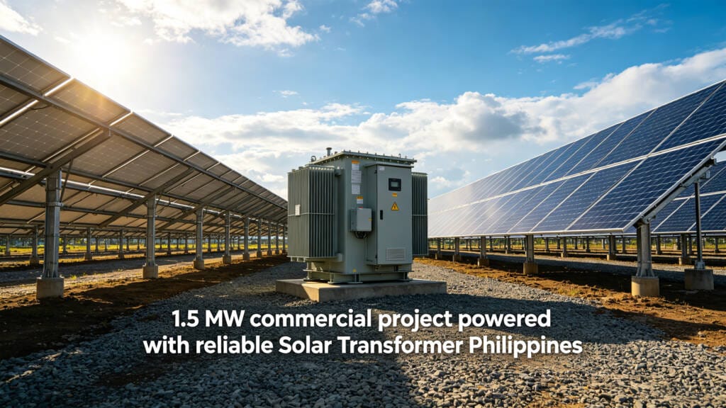Completed commercial solar farm with Solar Transformer Philippines in Luzon