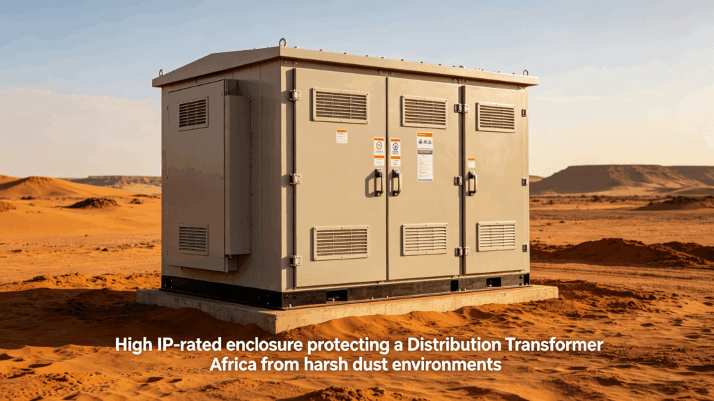 IP65 dust-proof Distribution Transformer Africa solution