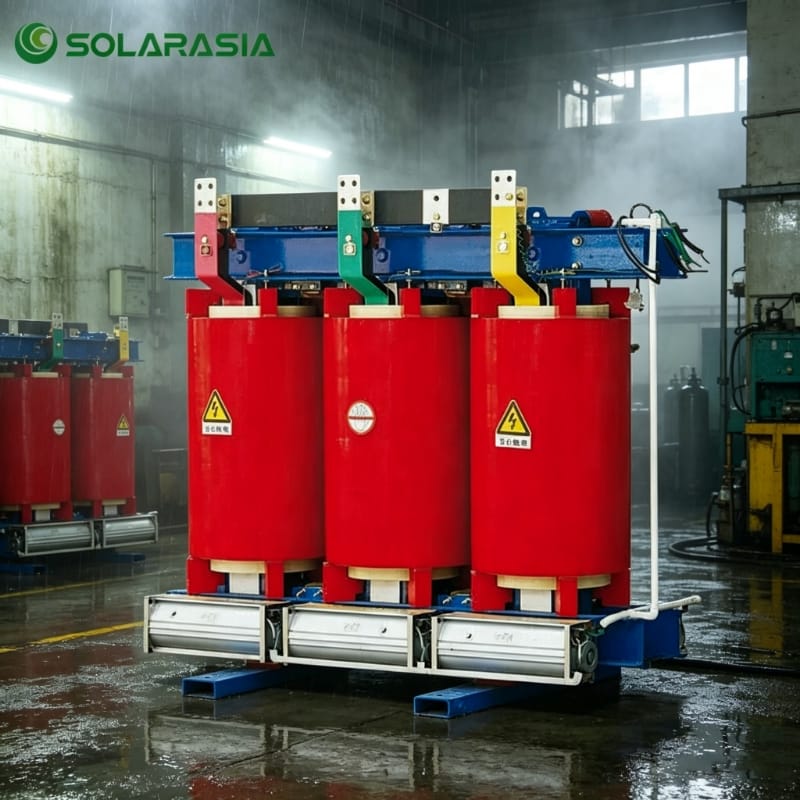 Cast Resin Transformer installed in humid industrial environment
