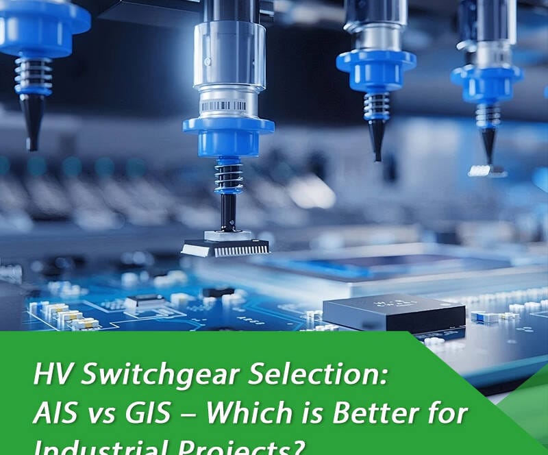 HV Switchgear Selection: Air Insulated Switchgear (AIS) vs Gas Insulated Switchgear (GIS) side-by-side in industrial substation