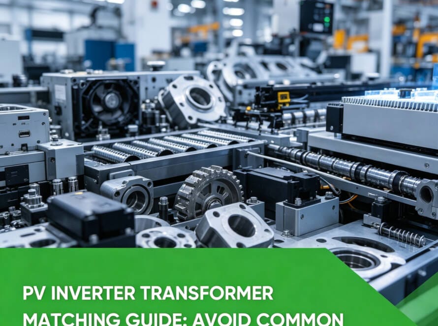 PV inverter transformer matching guide showing compatible voltage and power connections in solar system